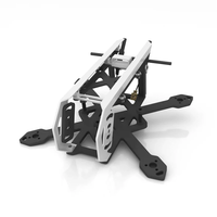 WalleFPV Eagle2 91mm Wheelbase Frame Kit Carbon Fiber with 2.4G / 915MHz Antenna for DJI O4 Pro RC FPV Racing Drone