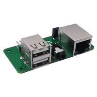 Walnut Pi Development Board WalnutPi ZeroW Expansion Board with USB2.0*2/100M RJ45/IR Receive/3.5mm Audio/UART/Power Out