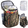 WARMOUNTS Backpack Cooler Insulated 36 Cans w/ Insulating Cover,  Upgraded Leakproof Soft Cooler Backpack 2 Compartment f