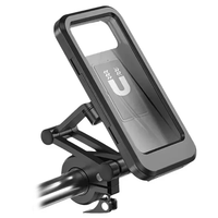 Waterproof Motorcycle Bike Mobile Phone Holder Magnetic Universal Bicycle GPS 360° Swivel Adjustable Motorcycle Cellphon