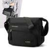 Waterproof Nylon Men Crossbody Bag Large Capacity Multiple Pockets Zipper Shoulder Bag Fashion Casual Outdoor Travel Mes