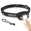 Wave Sensor Inductive Headlight Outdoor Cycling Headlamp USB Charging Night Running Head Light LED Strong Light Night Fi