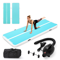 WaveRite 3M Gymnastics Mat Air Tumbling Yoga Track Inflatable Mattress All Purpose 10FT for Home/Gym/Park/Training/Exerc