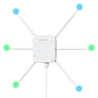 WAVLINK AX3000 WiFi6 Outdoor Router High Power Long Range Access Point Dual Band 2.4G+5G WiFi Mesh Extender Booster with