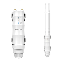 Wavlink N300 Wireless Outdoor WiFi Repeater Router Extender Long Range Access Point with PoE Powered Waterproof 2x7dBi D