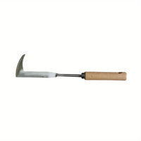 Weeding Machine with Crack Weeding Feature Ergonomic Wood Handle Versatile Garden Tool for Uprooting Weeds Ideal Gardeni