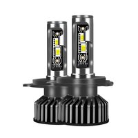 WEKEOLF Car LED Headlight H4/H7/H11/9005/9006 IP68 Waterproof High Brightness 360° Adjustable Car Lighting V2T