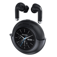 Weofly LifeFits bluetooth Earbuds 1.28inch LED Touch Screen Smart Earphone 13mm Dynamic Drivers HD Sound 25H Playback In