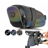 WEST BIKING 1.8L Colorful Reflective Bicycle Saddle Bag Waterproof Portable Cycling Tool Storage Bag for MTB Bike Road B