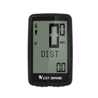 WEST BIKING 5 Languages Bike Computer 21 Functions Touch Screen USB Charging Waterproof Wireless Bicycle Speedometer Odo