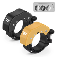 WEST BIKING 85 dB Mini Bicycle Bell Ring Fits 22.2-31.8mm Handlebars Clear Ringtone Aluminum Alloy Invisible Bell for MT