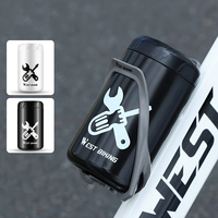 WEST BIKING Bicycle Hard Shell Kettle Shaped Tool Organizer Lightweight Portable Waterproof Repair Kit Storage Box for M