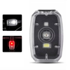 WEST BIKING Mini Portable Bike Taillight 4 Light Modes USB Rechargeable 180° Wide Angle PX5 Waterproof White Red Warning
