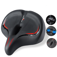WEST BIKING Oversized MTB Bike Saddle Shock Absorbing Breathable Cycling Seat Widen Thicken Universal Soft Cushion Elect