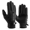 WEST BIKING Self-locking Cycling Gloves Windproof Warm Fleece Sports Gloves Waterproof Flip-on Touchscreen Non Slip Skii
