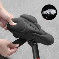 WEST BIKING Silicone High Elastic Bicycle Cushion Cover Breathable Soft Bike Seat Cushion with Rainproof Protection for