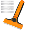 Wide Razor Blade Scraper Tool 4 Inch Glass Cleaner Replaceable SK5 Blades for Windows Paint Adhesive Removal