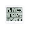 WiFi Connected LCD Display Temperature and Humidity Monitor with Multi-Function Clock and Alarm Features Supports Celsiu