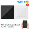 WiFi Smart Curtain Switch Touch Design for Motorized Curtains and Roller Blinds work with Tuya Smart Life App Alexa Goog