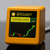 WiFi Weather Clock Stocks Exchange Rates Bitcoin Cryptocurrency Price Tracking Display Smart Weather Clock with Touch Bu