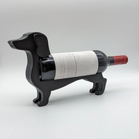 Wine Bottle Rack Alcohol Display Stand Household Dachshund Wine Bottle Holder Novelty Funny Countertop Wines Rack Home D