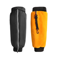 Winter Riding Gear Motorcycle Knee Protectors Warm and Windproof Golden Fleece Lined Knee Pads Motorcycle Leg Covers wit