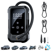 Wireless Car Air Compressor Electric Tire Inflator Pump Digital Display for Motorcycle Bicycle AUTO Tyre with Lighting