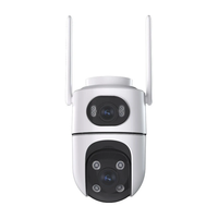 Wireless HD 3MP+3MP Binocular Camera ICSEE APP PTZ Monitoring Outdoor Home WIFI Camera