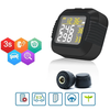 Wireless Motorcycle TPMS Tire Pressure Monitoring System Real Time LCD Display Waterproof Temperature Alarm 2 External S