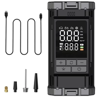 Wireless Portable Air Compressor Digital Tire Inflator 150 PSI 4000mAh Rechargeable Battery LED Light Emergency Power Ba