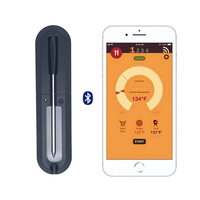 Wireless Smart BBQ Thermometer Bluetooth Probe with Phone App Display Baking Steaming Food Temperature Oven Temperature