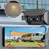 Wireless Solar Powered Magnetic Mount Backup Camera 9600mAh Battery 30M IP68 Waterproof WiFi Night Vision Reversing Syst