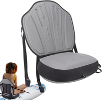 WKERSIY Detachable Kayak Seat with Back Support Inflatable Paddle Board Adjustable Seat Boat Accessories for Kayaking Fi