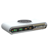 WLX-F9A 72W 4-Port USB PD Charger with Wireless Magnetic Charger Pad 2USB-A+2USB-C PD QC3.0 Fast Charging Desktop Chargi