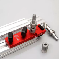 Wnew Aluminum Profile Drill Guide Access Hole Drill Jig With Step Drill Bits for For 2020 2040 3030 3060 European Standa