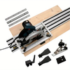 Wnew Track Saw Quickcut Guide Rail with 90 Degree and 45 Degree Cutting Angle 1.4m and 2.8m Long Rail Universal for 6.5-