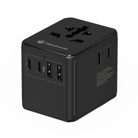 Wontravel WT-605S Universal Travel Adapter with GaN 45W Fast Charging 3AC/3 USB-C/2 USB-A 2500W Max Power All-in-One Wor