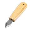 Wood Carving Knife CR-V Steel Blade 60° Angle 154mm Total Length Ergonomic Wooden Handle Woodworking Tool