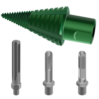 Wood Splitter Drill Bit Carbon Steel High Frequency Cutting Spiral Design Fits Electric Hammer Round Square Handle Tree