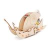 Wooden Bionics Electric Snail Model Assembly Kit DIY Children