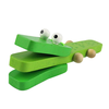 Wooden Castanet Cartoon Crocodile Clap Toy Musical Instrument Early Educational