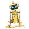 Wooden Puzzles DIY Voice-controlled Robot Assembly Kit STEM Science Educational Experiment Children Handmade Kid Toys Ch