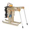 Wooden Ski Robot Model Assembly Kit DIY Children
