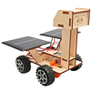 Wooden Solar Power Lunar Exploration Rover Model Assembly Kit DIY Children