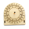 Wooden Sundial Model Assembly Kit DIY Optional with Compass Children
