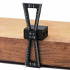 Woodworking Dovetail Marker Aluminum Alloy Dovetail Marking Template Marking Ruler Gauge