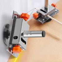 Woodworking Marking Tool Stainless Steel Retractable Tough Multi-Functional Measuring Device Stone Plate Marking