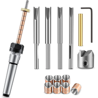Woodworking Pen Mandrel Saver Pen Making Kit 2 Morse Taper Shank with 7mm Drill Bit Mill Cutter Head for Pen Turning Wo