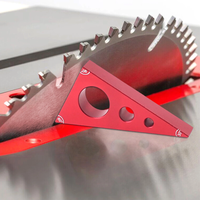 Woodworking Pocket Square 30/60/90 Angle Aluminium Alloy Gauge Block Woodworking Triangle Ruler Height Measuring Gauging