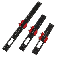 Woodworking T-Type Pocket Ruler Aluminum Slide Ruler 6.3in,  7.9in,  11.8in Precision Scribing Ruler Tools with Sliding St